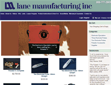 Tablet Screenshot of lane-mfg.com